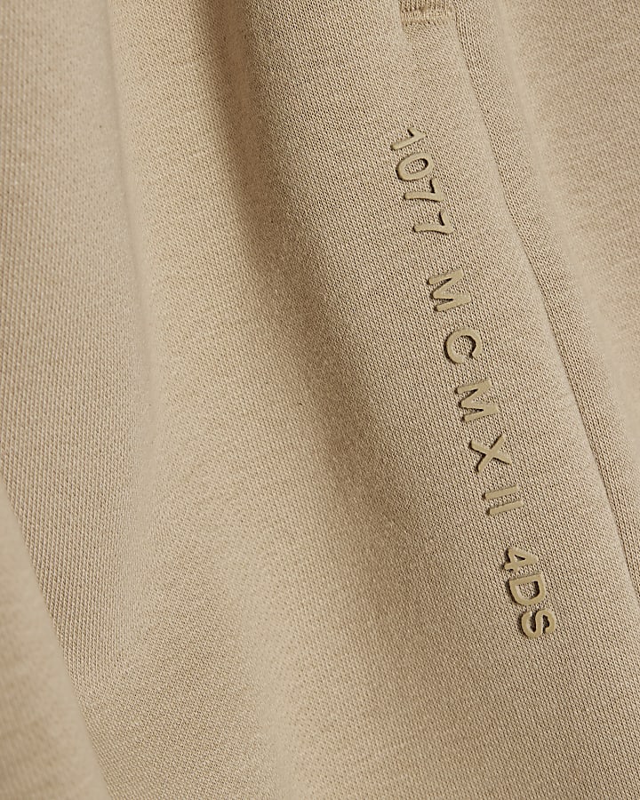 Beige Wide Leg Joggers