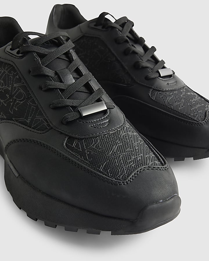 Black Monogram Trainers