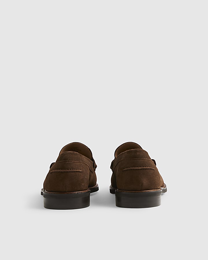 Brown Suede Loafers