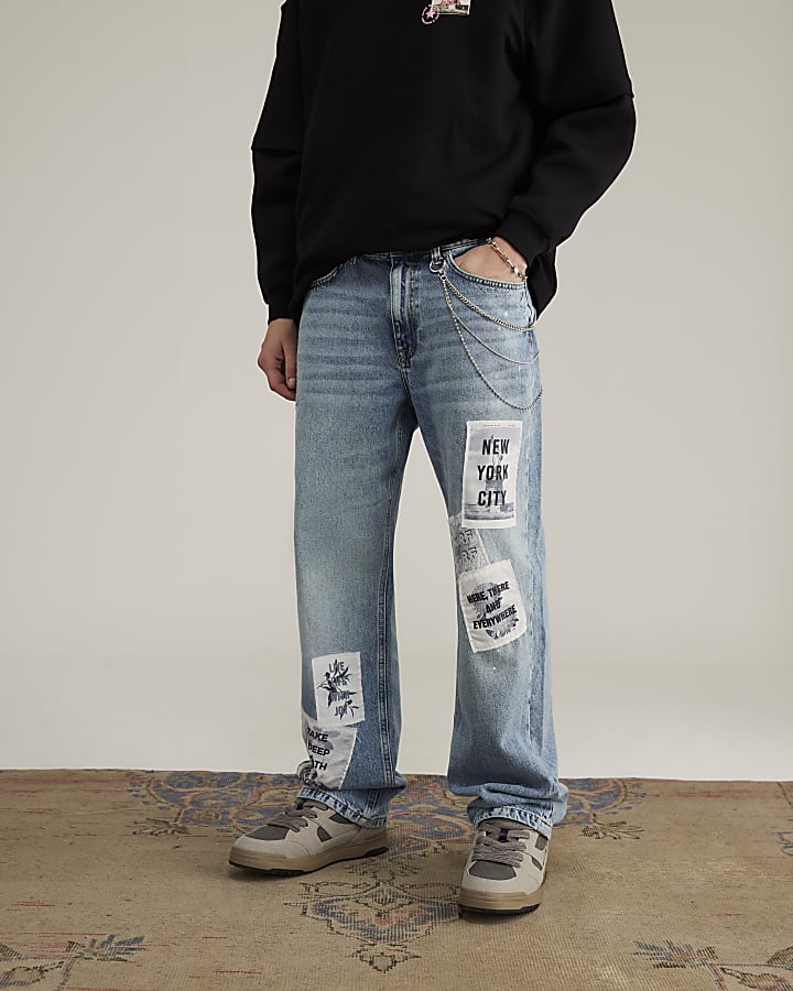 Real Hackney Dave Blue NY Loose Fit Jeans