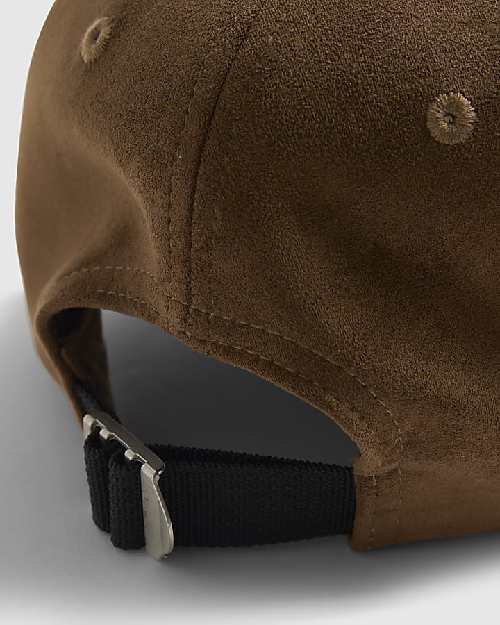Brown MCMXII Faux Suede Cap