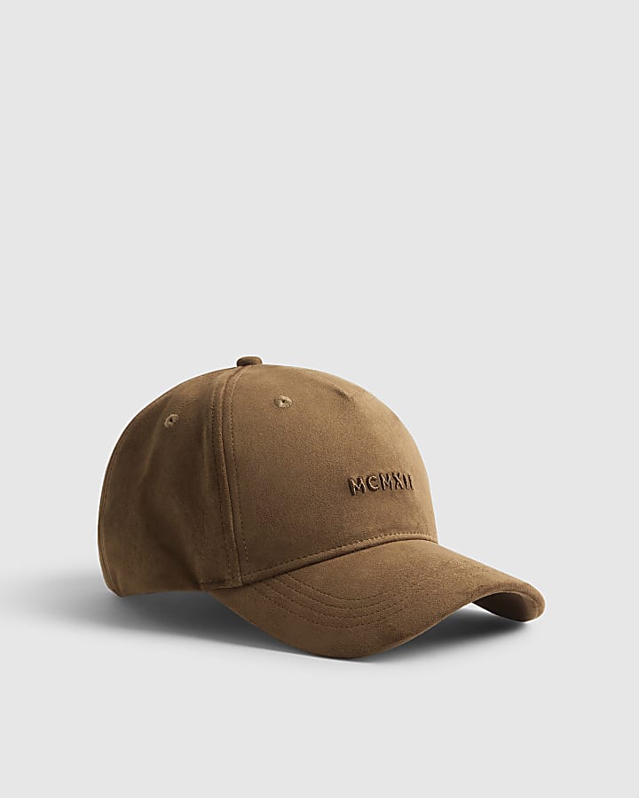 Brown MCMXII Faux Suede Cap