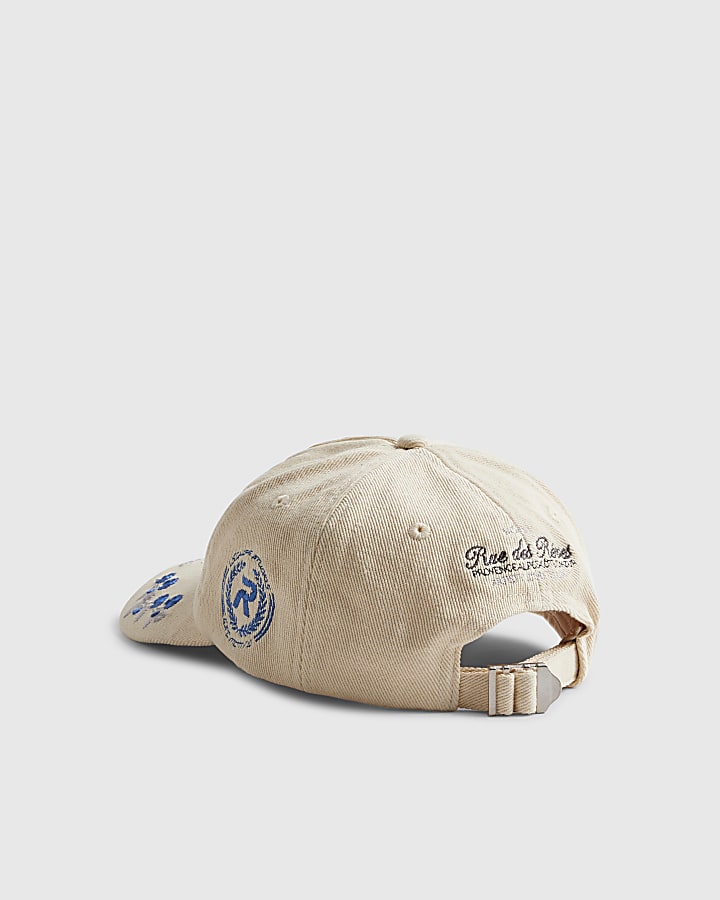 Beige Luminis Floral Cap