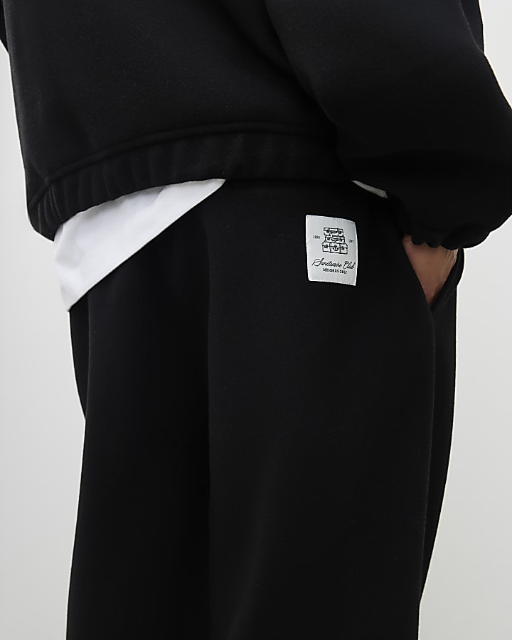 Black Sanctuaire Club Wide Fit Joggers