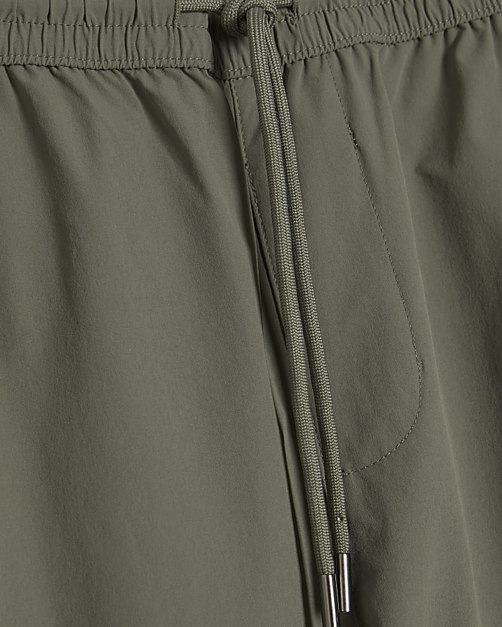 Green Skinny Fit Cargo Trousers