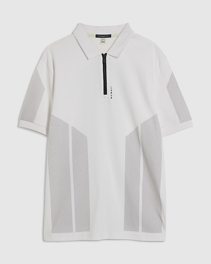 White Slim Fit Polo Shirt