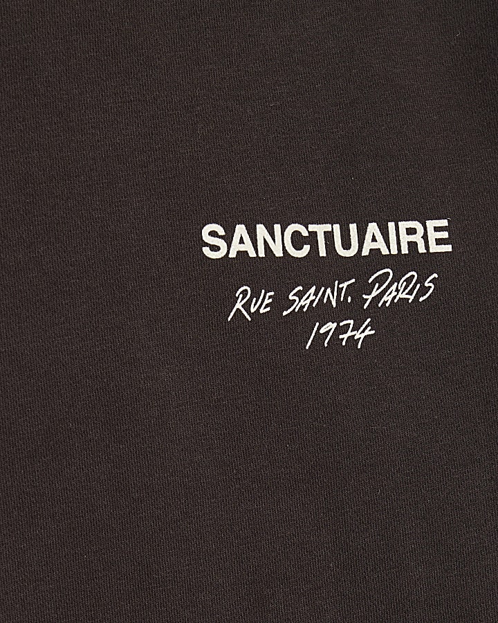 Brown Regular Fit Sanctuaire Hoodie