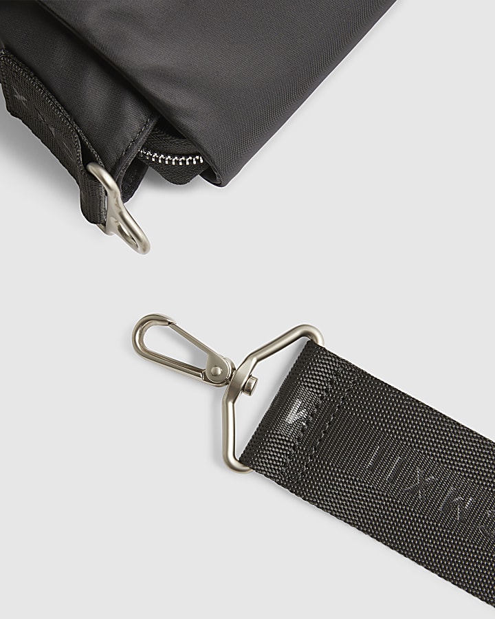 Black Nylon Messenger Bag