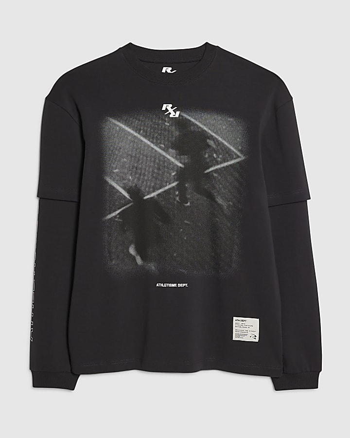 Black Athletisme Dept Double Layered T-Shirt