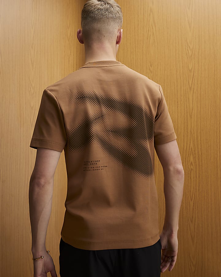Brown Regular Fit RXR T-Shirt