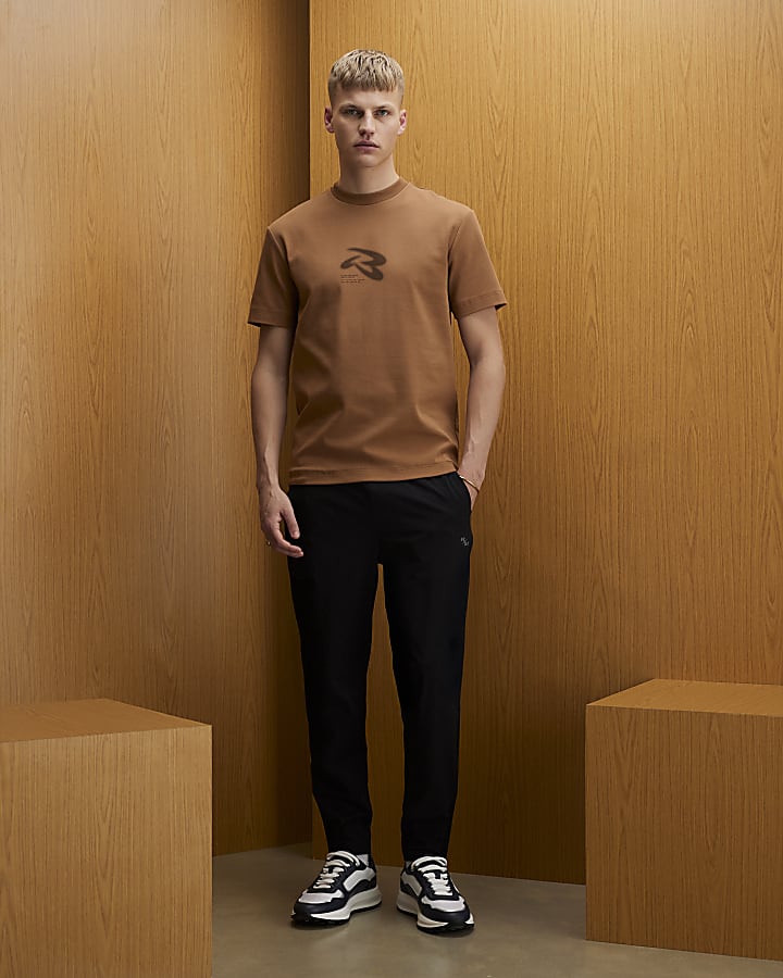 Brown Regular Fit RXR T-Shirt