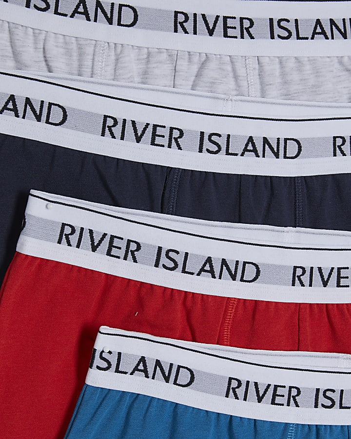 Red Multi Colour Pack Of 5 Trunks