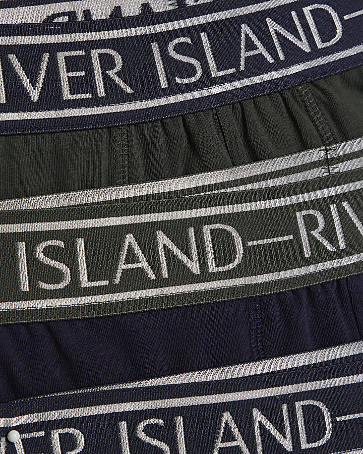 Navy Satin RI Pack Of 5 Trunks