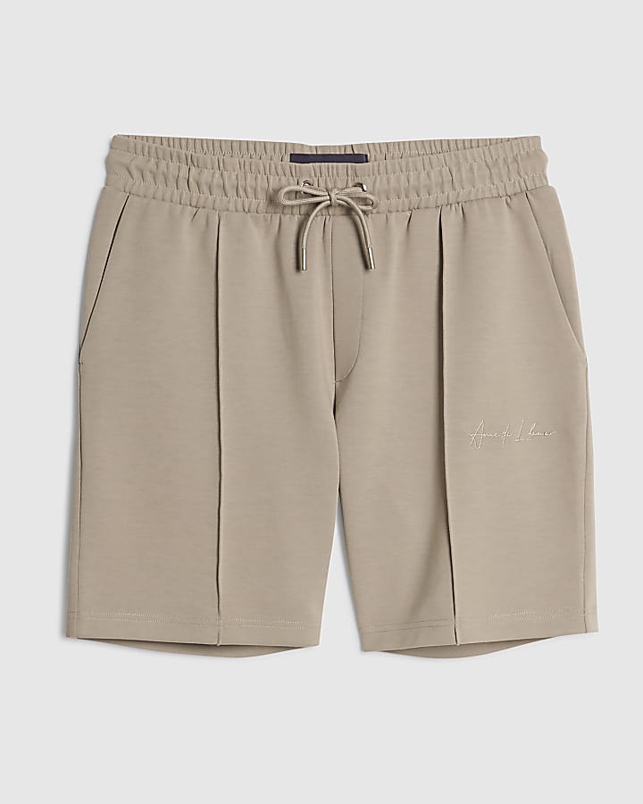 Grey Slim Fit Shorts