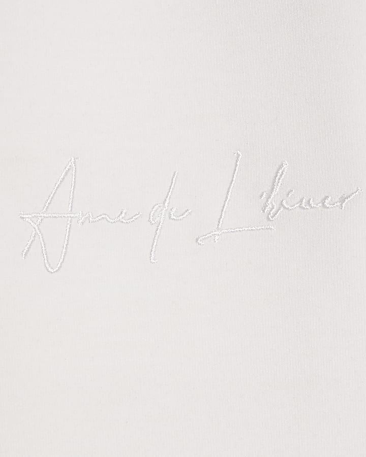 White Slim Fit Bonded Shorts