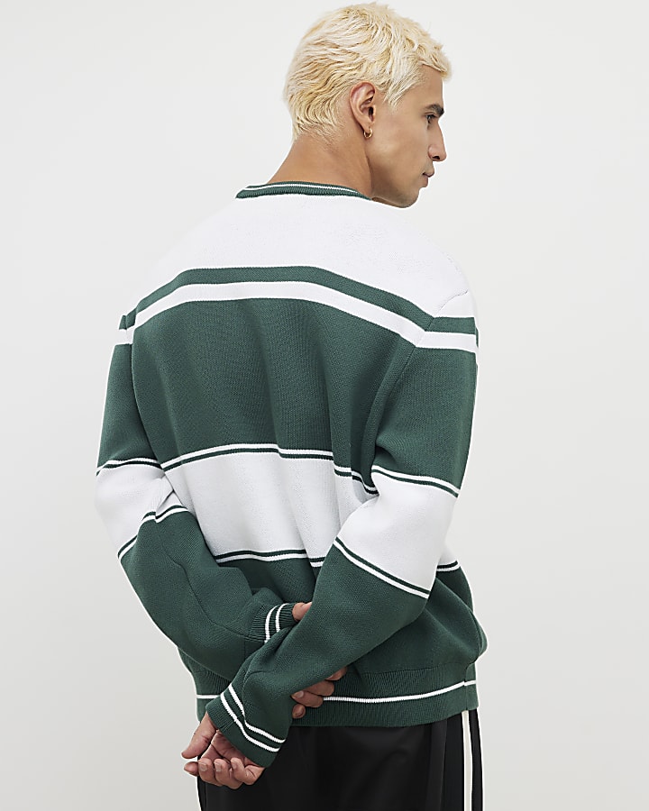 Green Regular Fit Members Prive Jumper