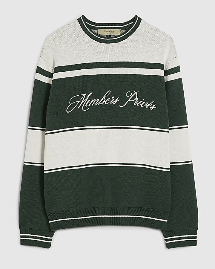 Green Regular Fit Members Prive Jumper
