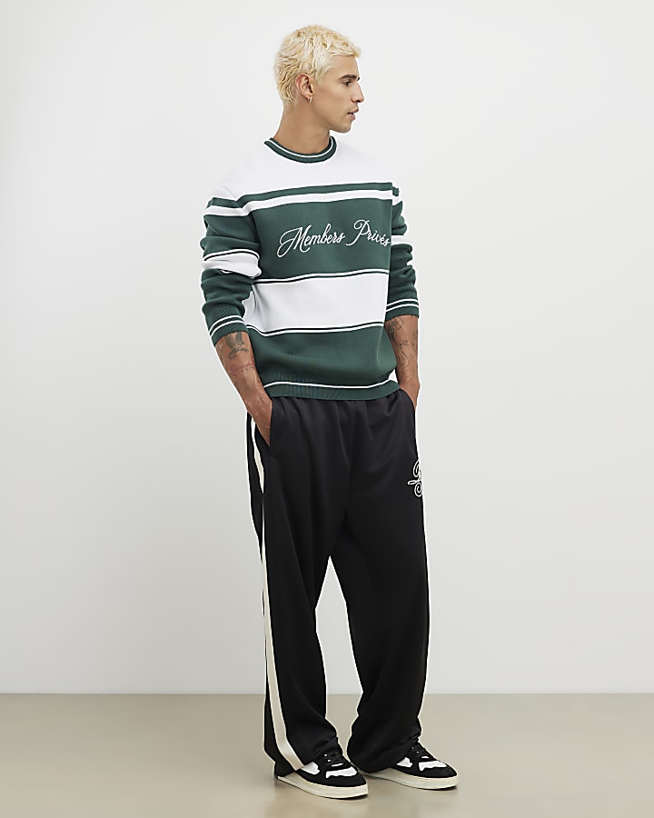 Green Regular Fit Members Prive Jumper