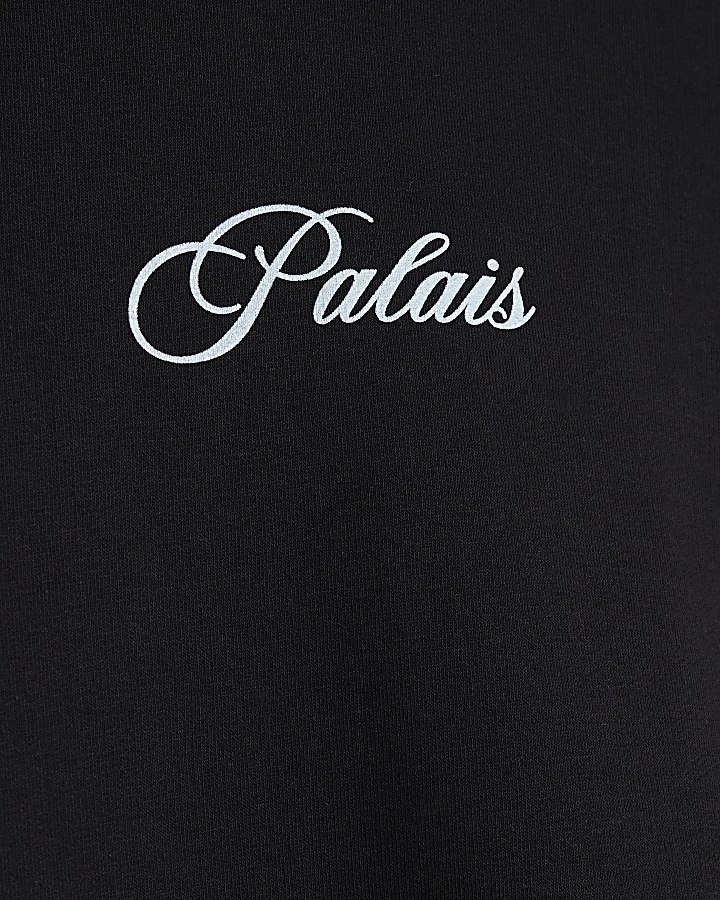 Black Oversized Fit Palais Doberman Hoodie