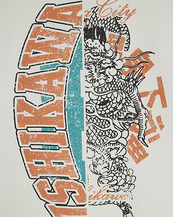 Beige Oversized Fit Ishikawa Layered T-Shirt