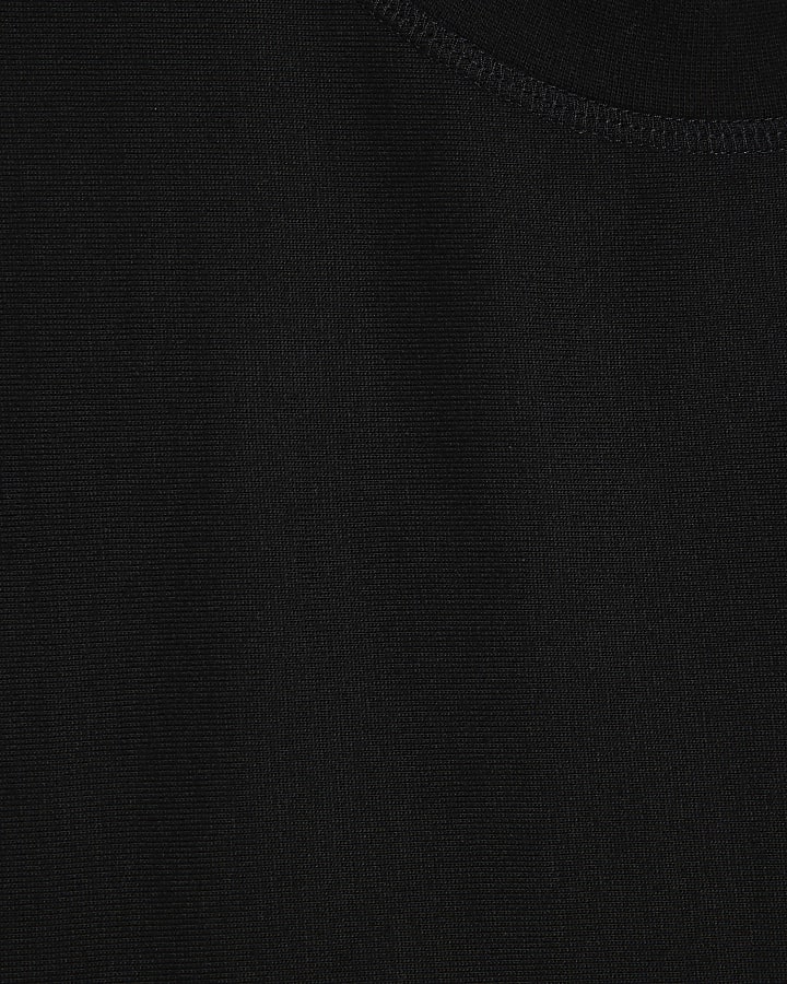 Black Regular Fit Tank Top