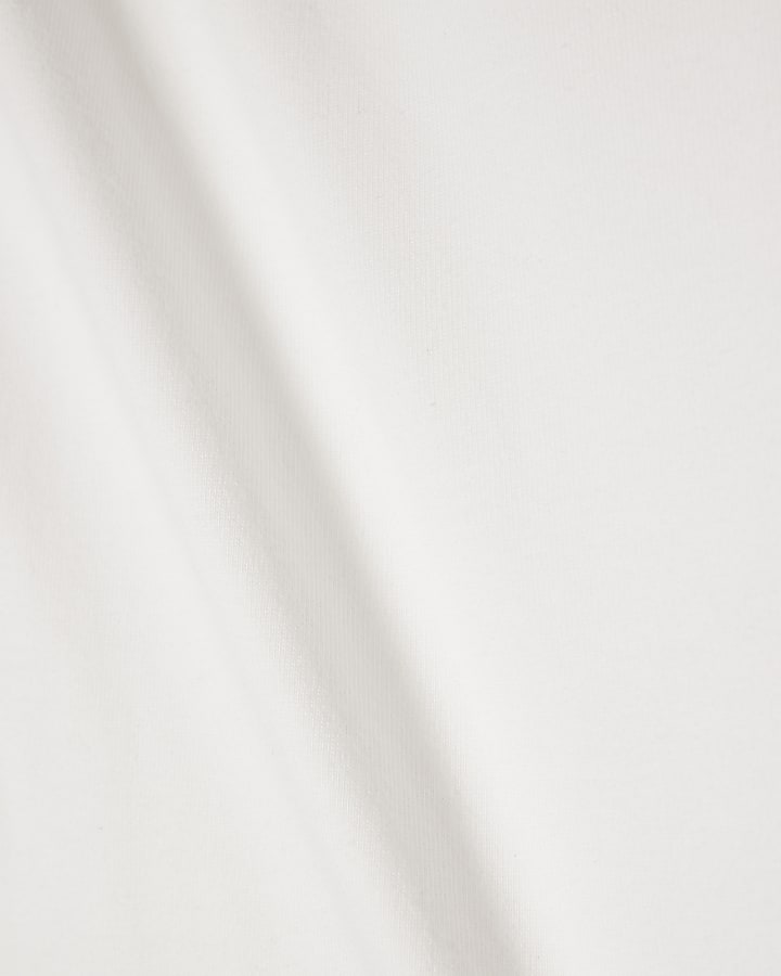 White T-Shirt And Shorts Set