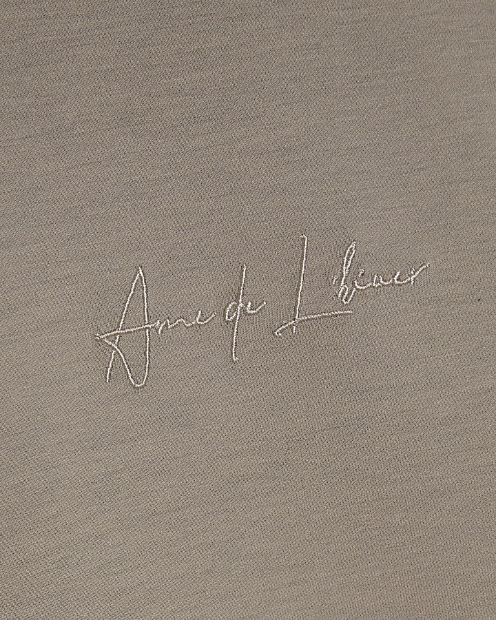 Grey Slim Fit Short Sleeve T-Shirt