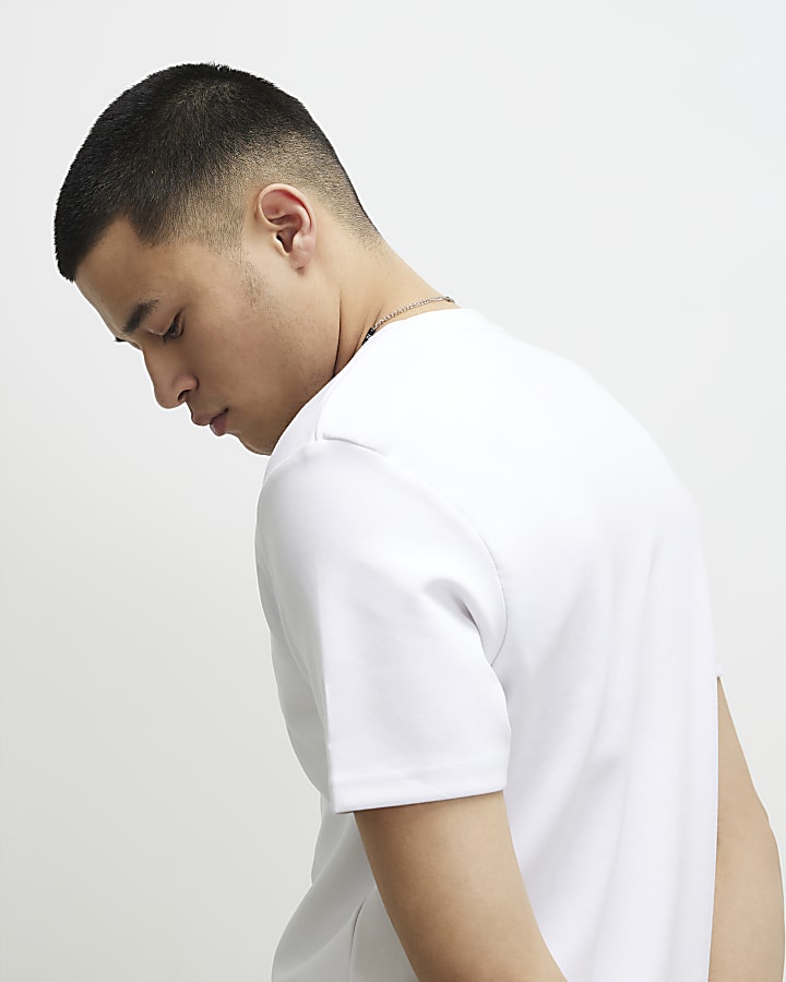 White Slim Fit T-Shirt