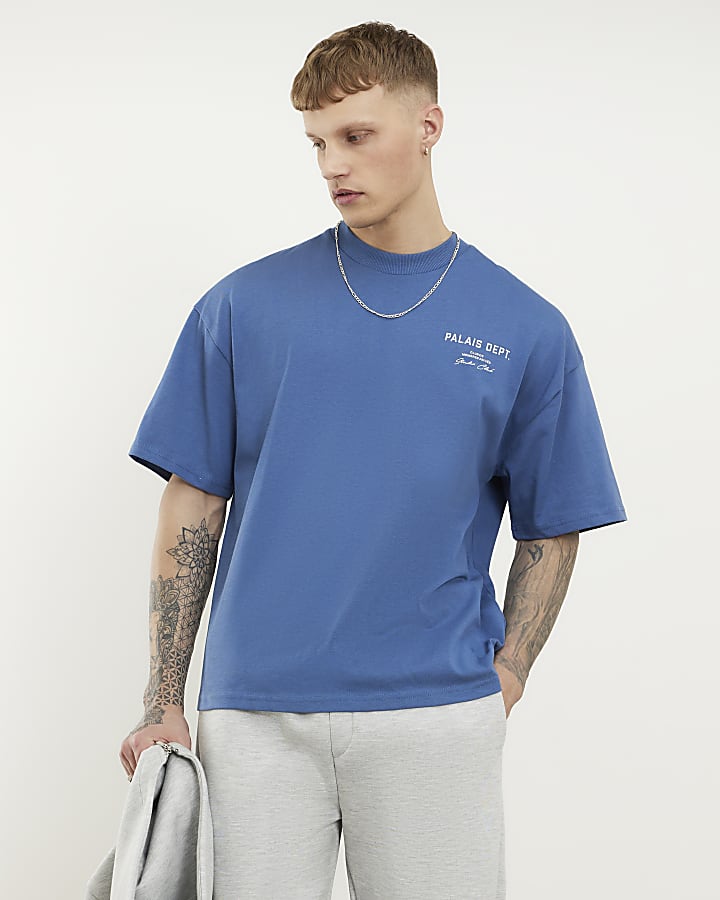 Blue Oversized Fit Palais Dept T-Shirt
