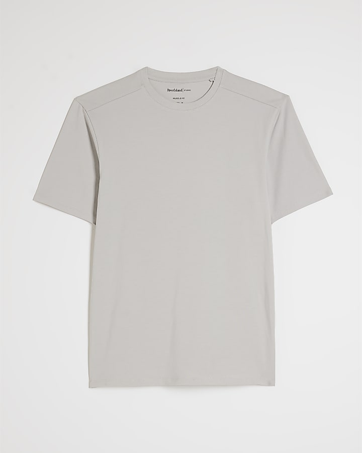 Grey Muscle Fit T-Shirt