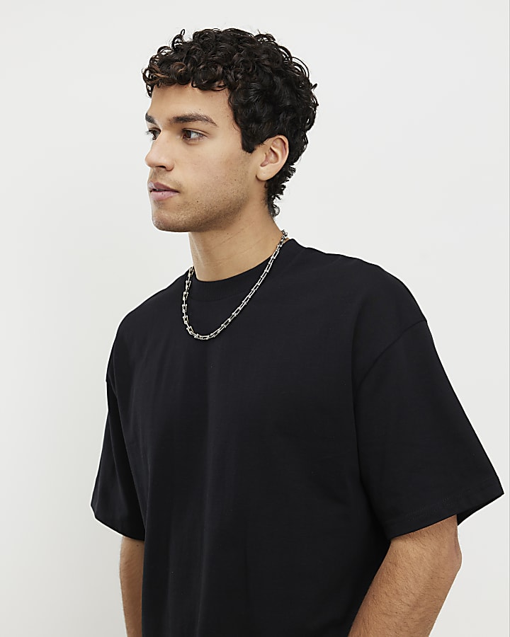 Black Oversized Fit Pack Of 3 T-Shirts