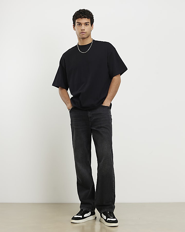Black Oversized Fit Pack Of 3 T-Shirts