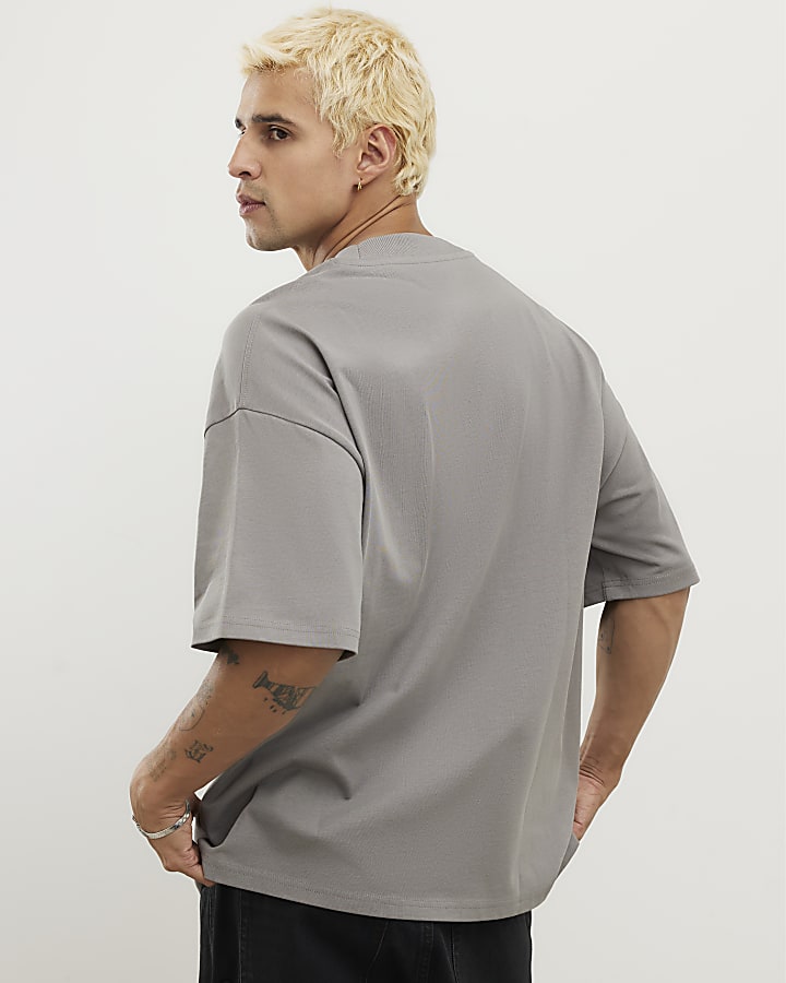 Grey Oversized Fit T-Shirt
