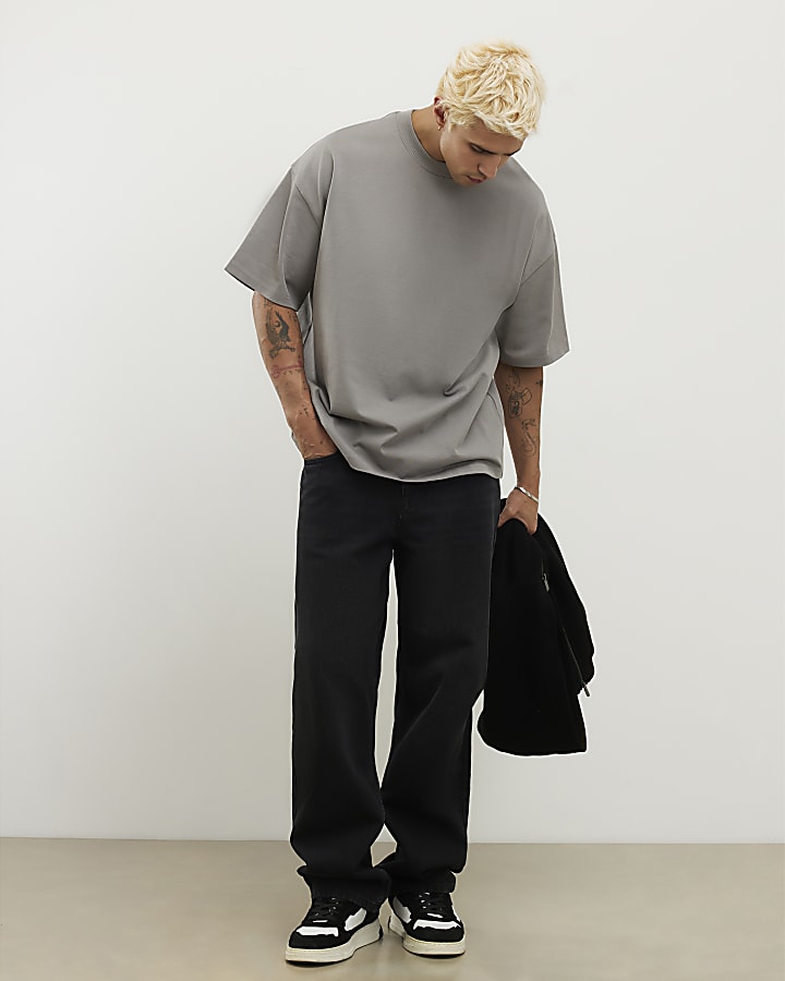Grey Oversized Fit T-Shirt