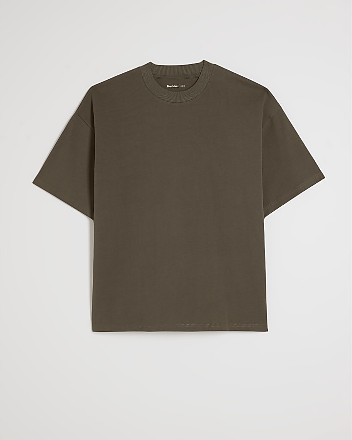 Khaki Oversized Fit T-Shirt