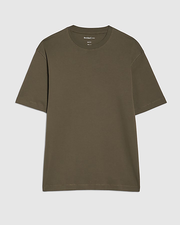 Khaki Slim Fit T-Shirt