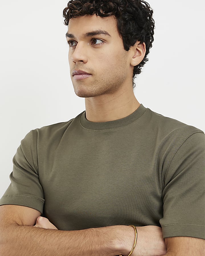 Khaki Slim Fit T-Shirt