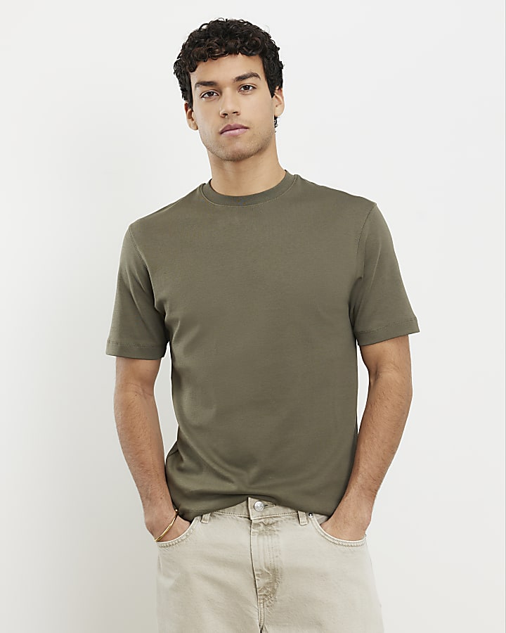 Khaki Slim Fit T-Shirt