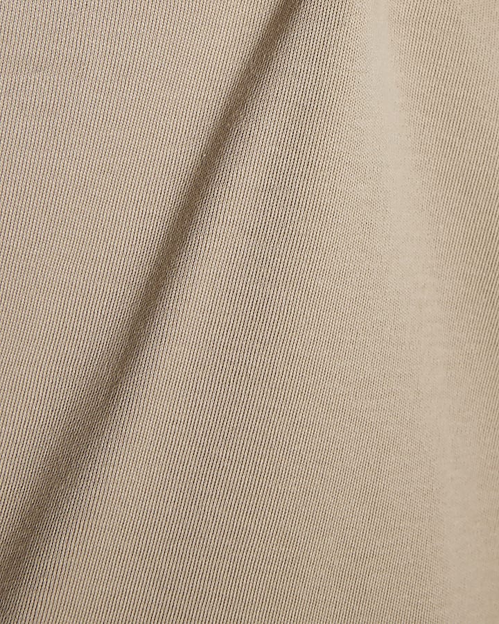 Beige Slim Fit T-Shirt