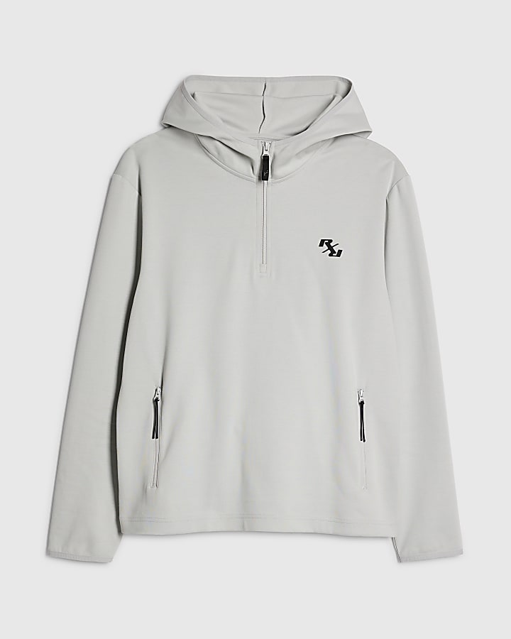 Grey RXR Half Zip Hoodie