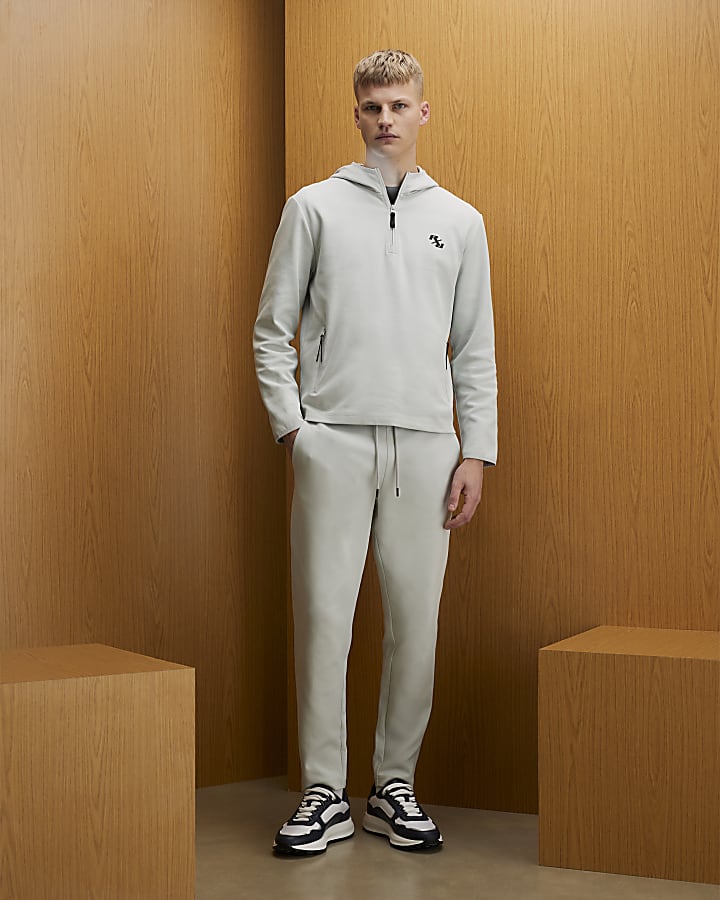 Grey RXR Half Zip Hoodie