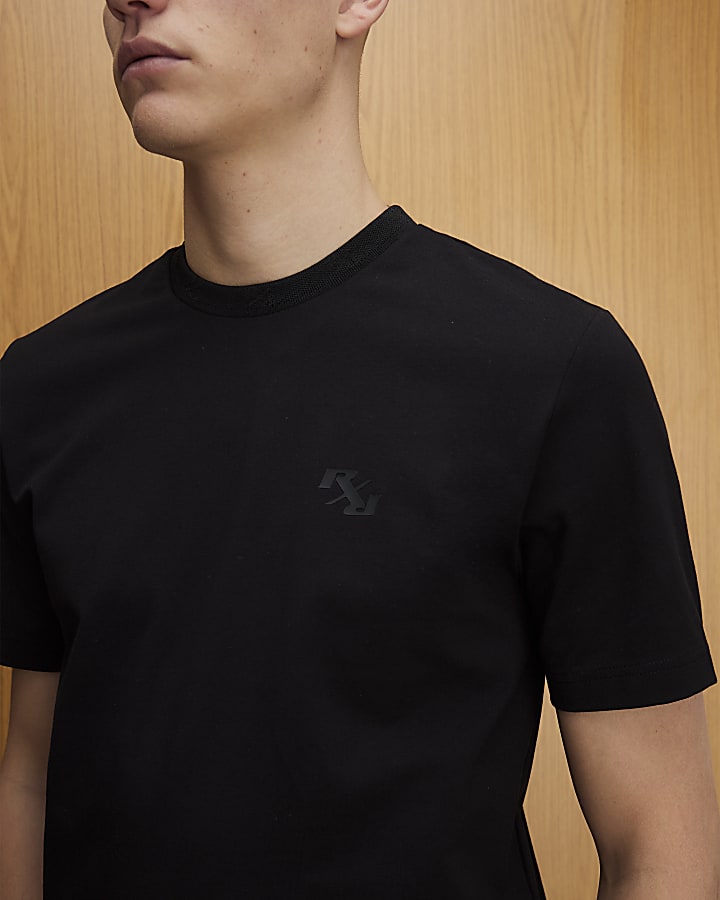 Black Slim Fit RXR T-Shirt