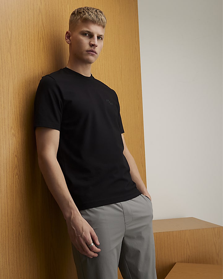Black Slim Fit RXR T-Shirt