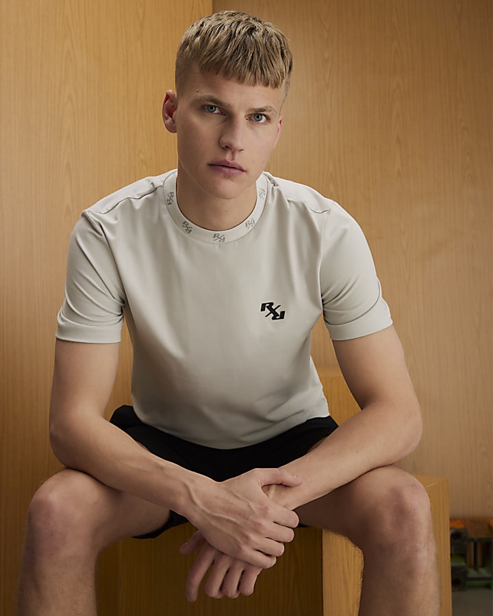 Grey Slim Fit RXR T-Shirt