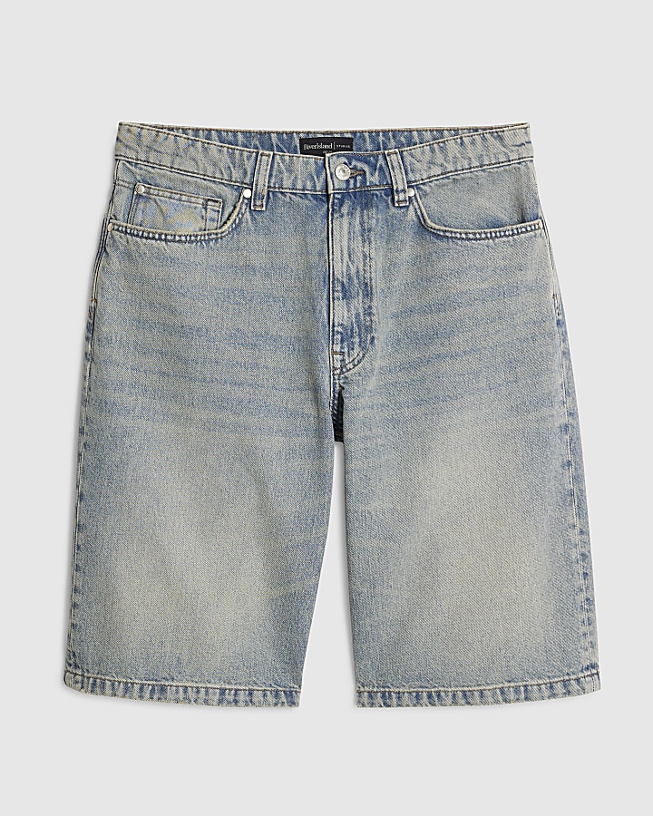 Blue Light Wash Jort