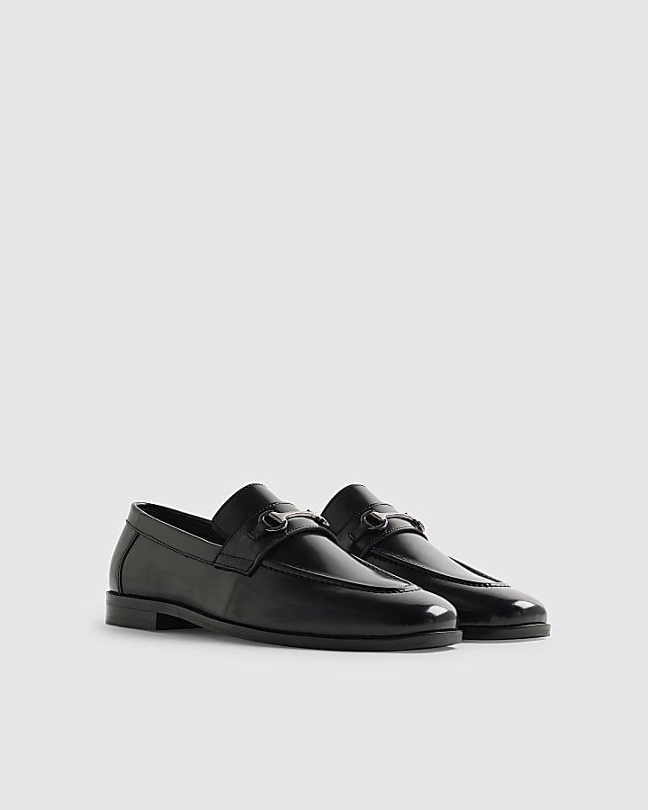 Black Snaffle Loafers