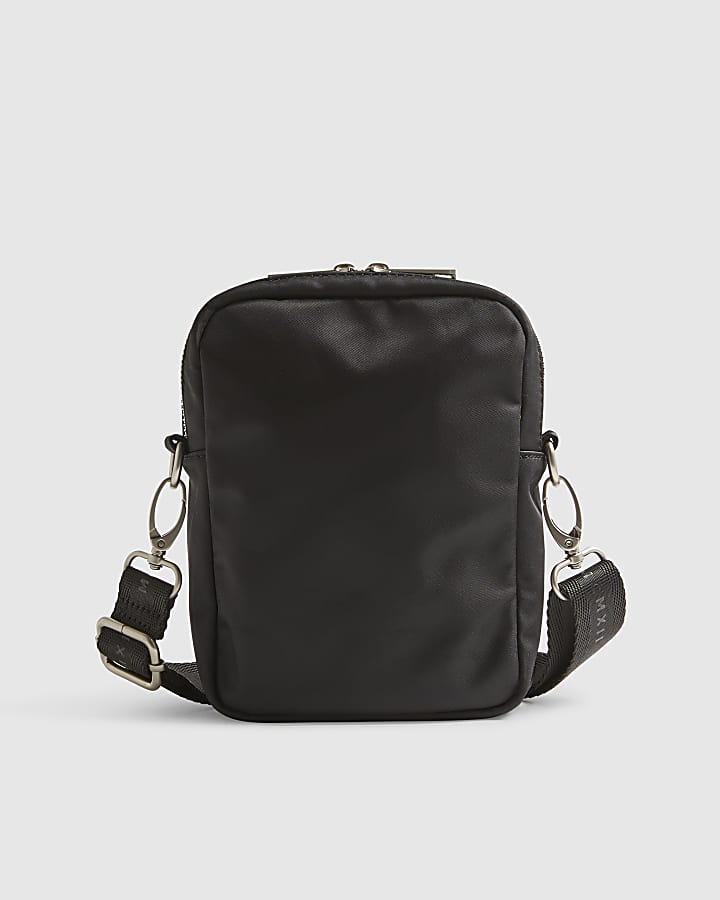 Black Nylon Cross Body Bag