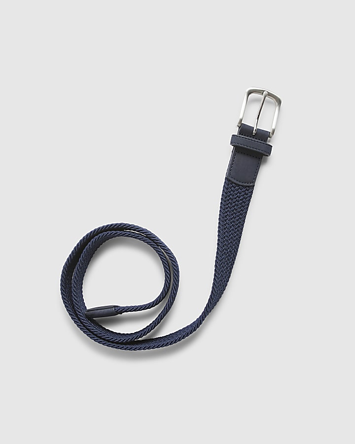 Navy Woven Belt