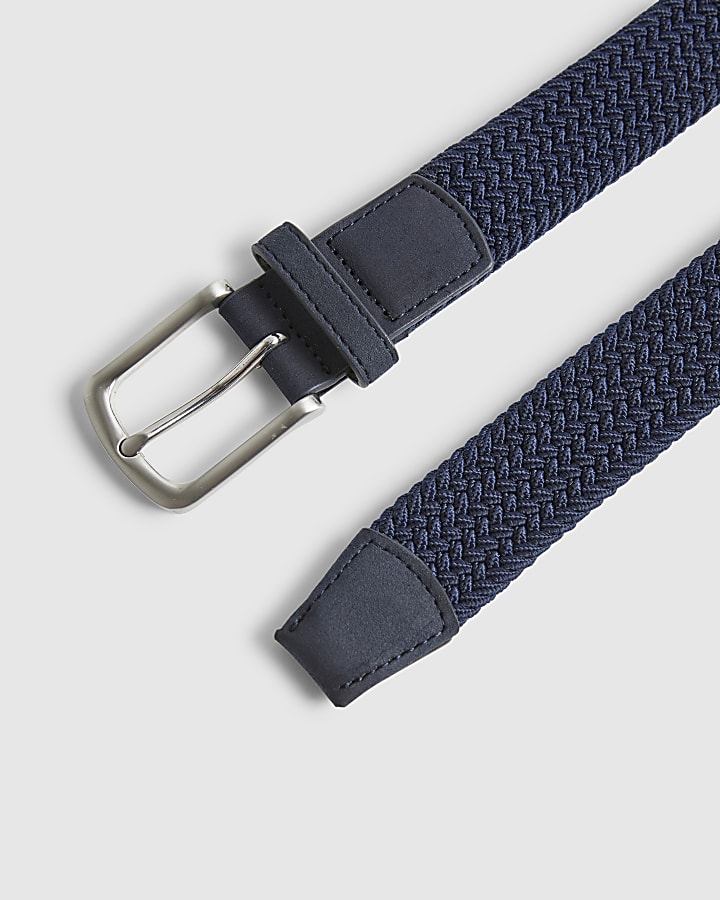 Navy Woven Belt