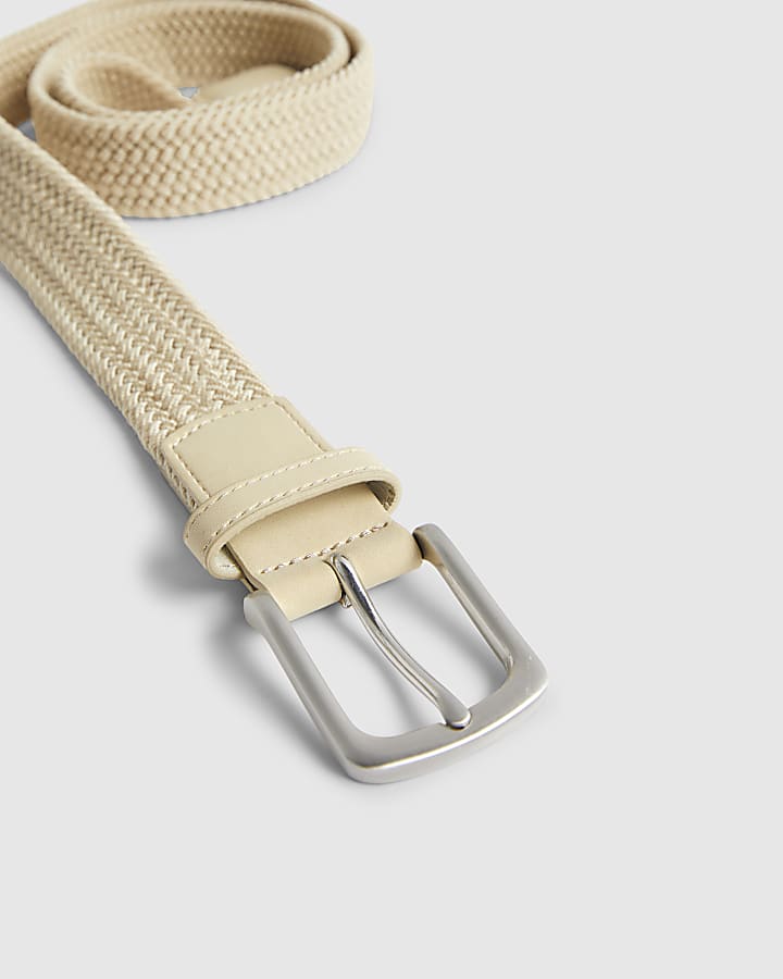 Beige Woven Belt